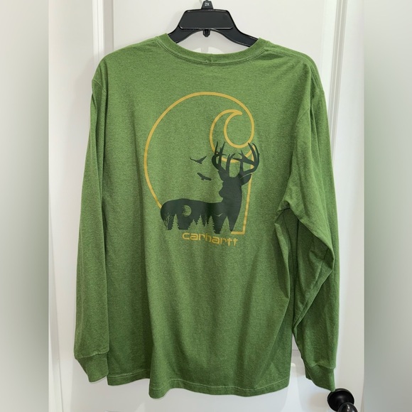 Carhartt Olive Green Pocket Tee - Picture 2 of 4